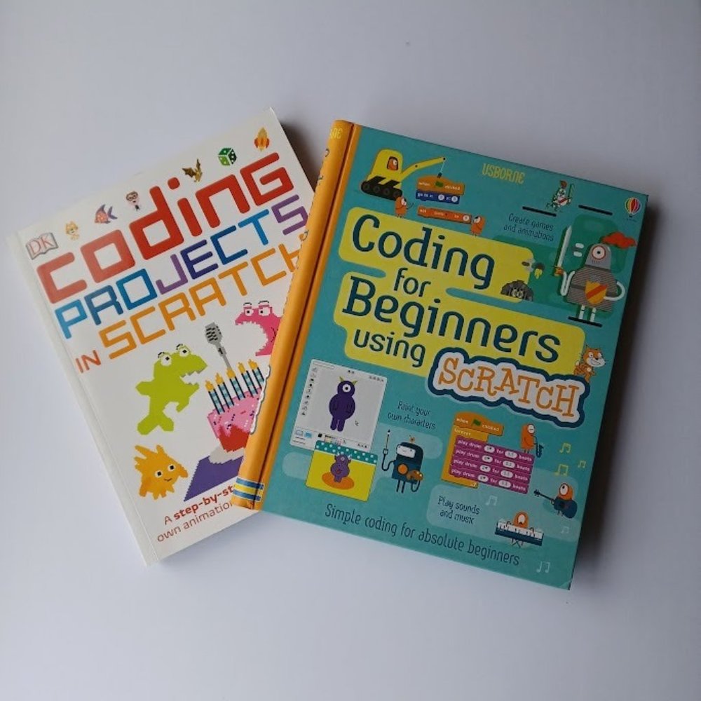 Scratch Coding Books (Set of Two): Usborne Coding and DK Coding, EUC